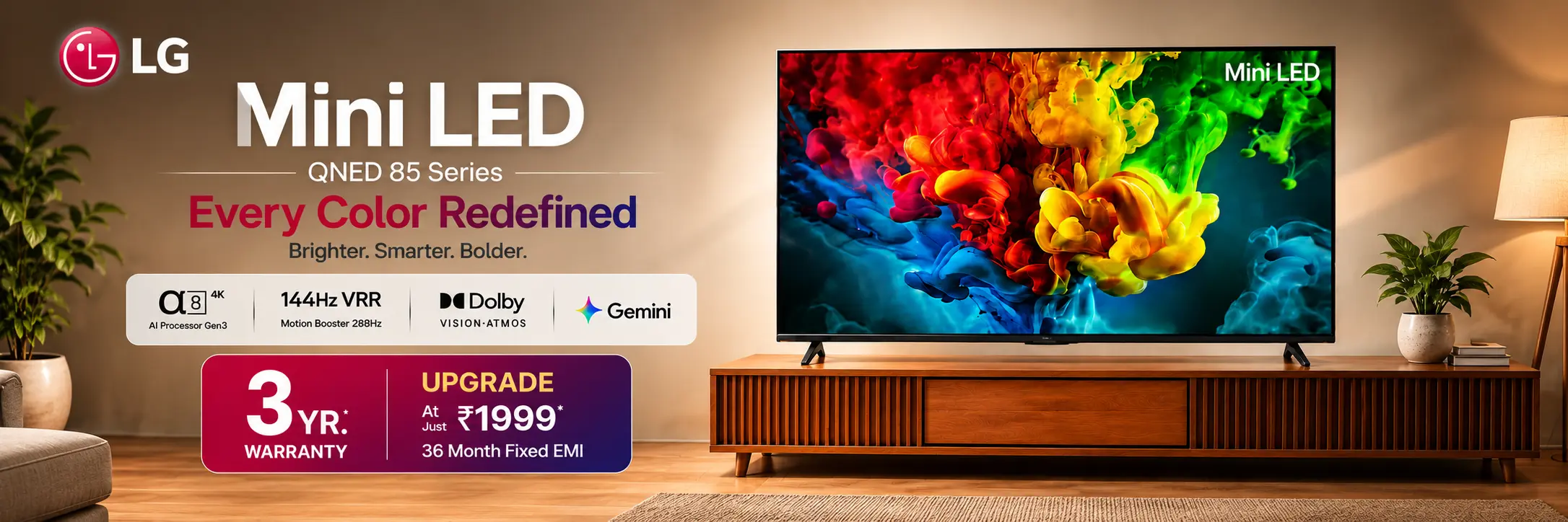 LG Mini LED QNED 85 Series television